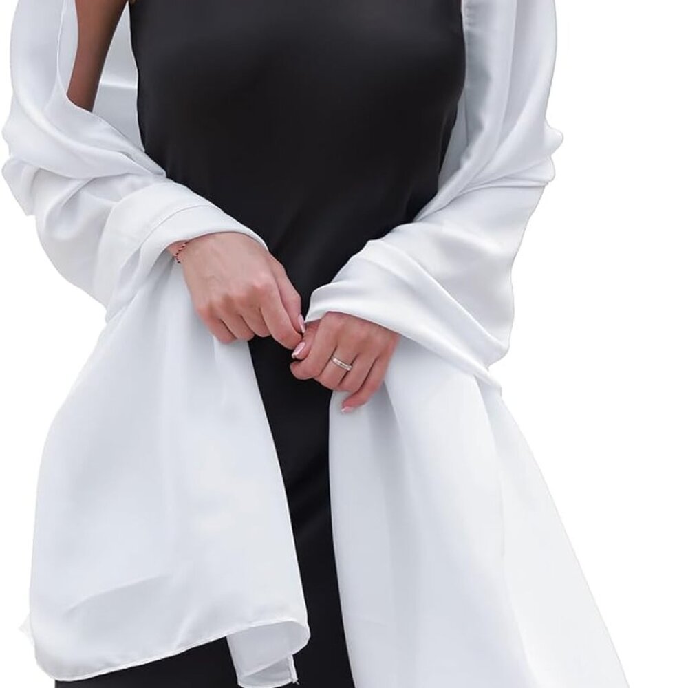 Elegant White Women's Scarf
